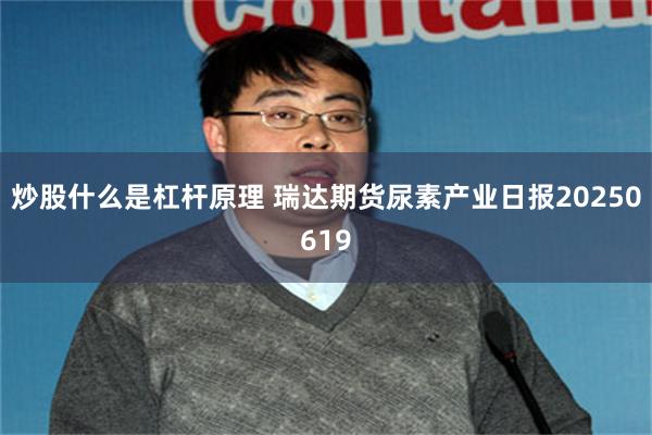 炒股什么是杠杆原理 瑞达期货尿素产业日报20250619